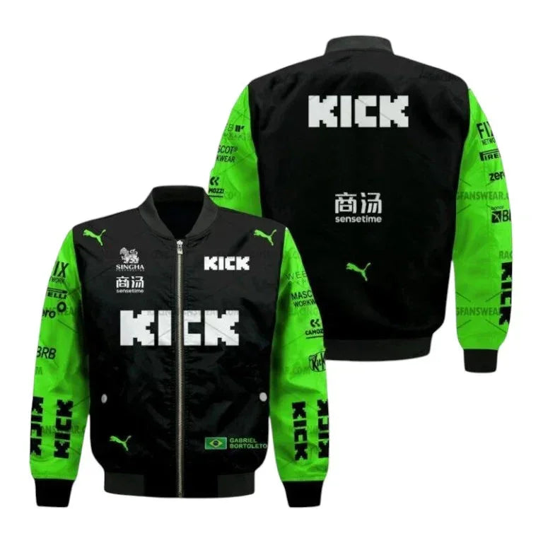 2025 Gabriel Bortoleto Formula One Bomber Jacket – F1 Inspired Style - F1 Vintage Jackets