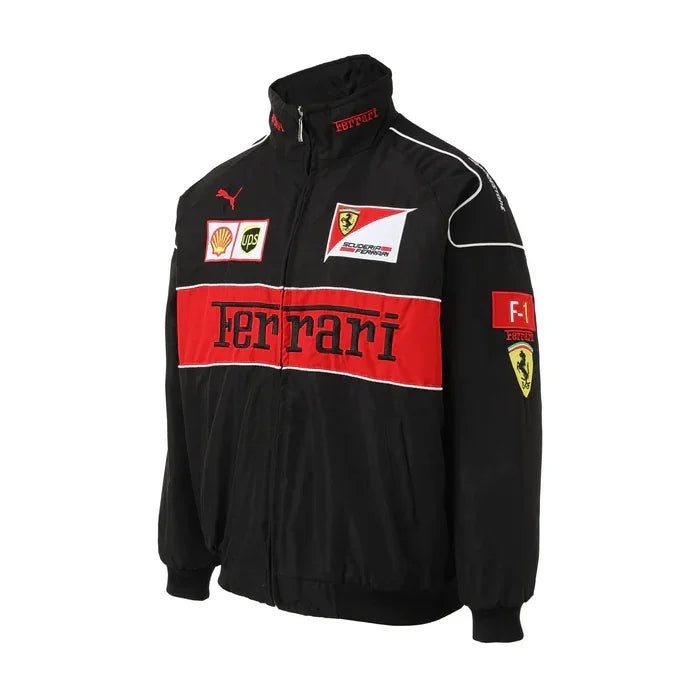 Ferrari Vintage Racing Jacket Black - F1 Vintage Jackets