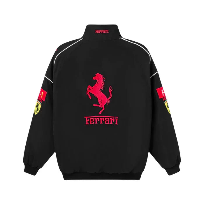 Ferrari Vintage Racing Jacket Black - F1 Vintage Jackets