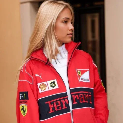 Ferrari Vintage Racing Jacket Red - F1 Vintage Jackets