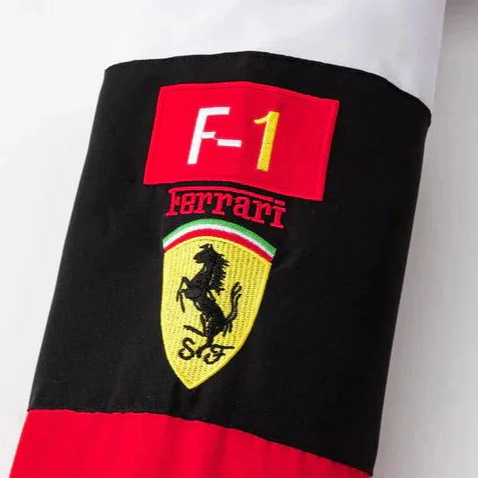 Ferrari Vintage Racing Jacket White - F1 Vintage Jackets