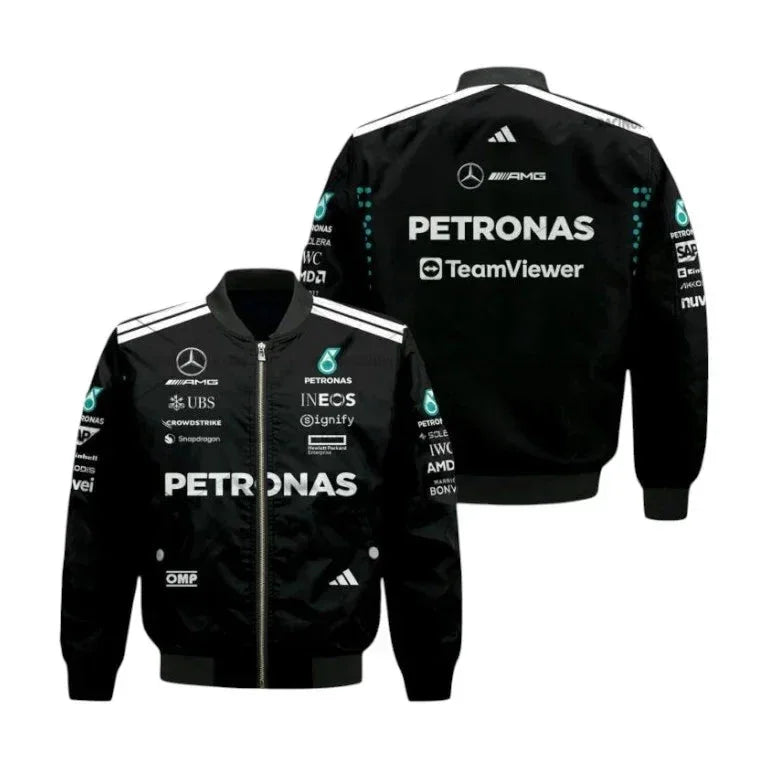 2025 Andrea Kimi Antonelli Formula One Bomber Jacket – Mercedes AMG F1 Edition - F1 Vintage Jackets