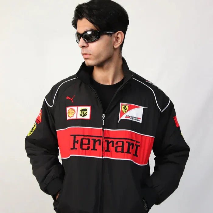 Imported Ferrari Vintage Jacket Black - F1 Vintage Jackets
