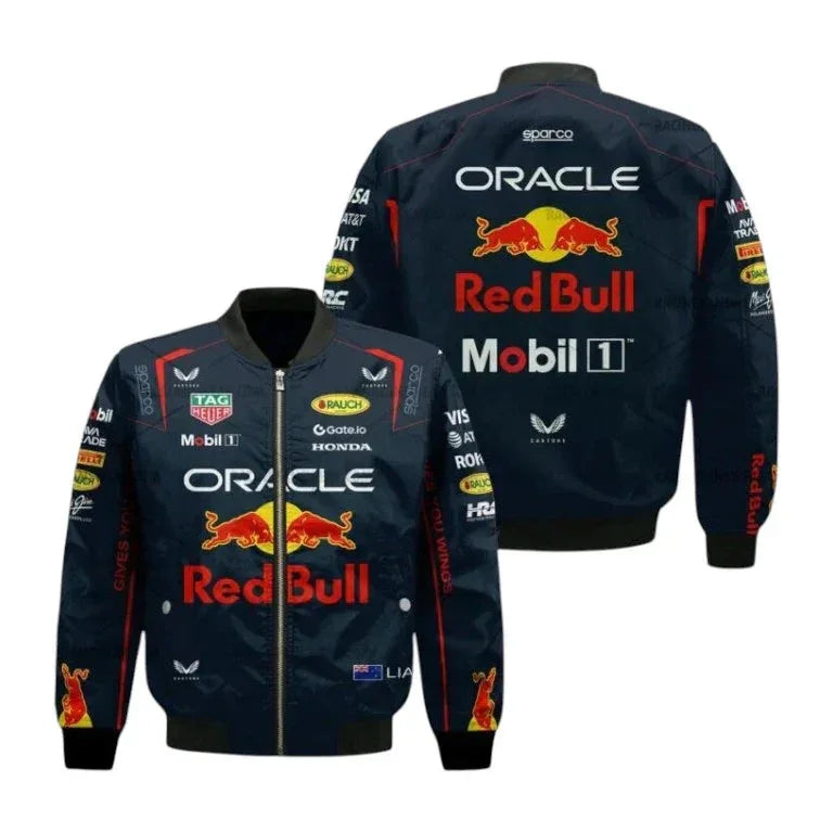 2025 Liam Lawson Red Bull Formula One Bomber Jacket - F1 Vintage Jackets