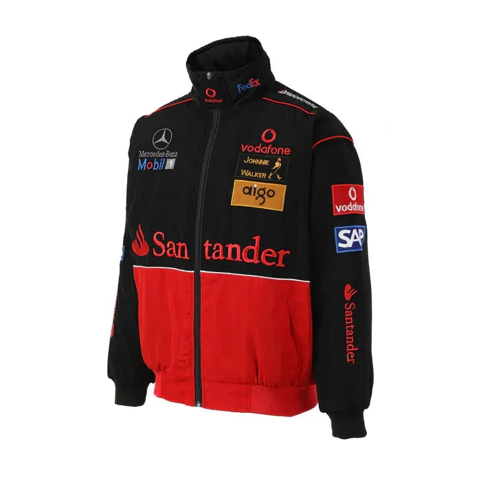 Mercedes Vintage Racing Jacket Red & Black - F1 Vintage Jackets