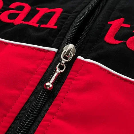 Mercedes Vintage Racing Jacket Red & Black - F1 Vintage Jackets