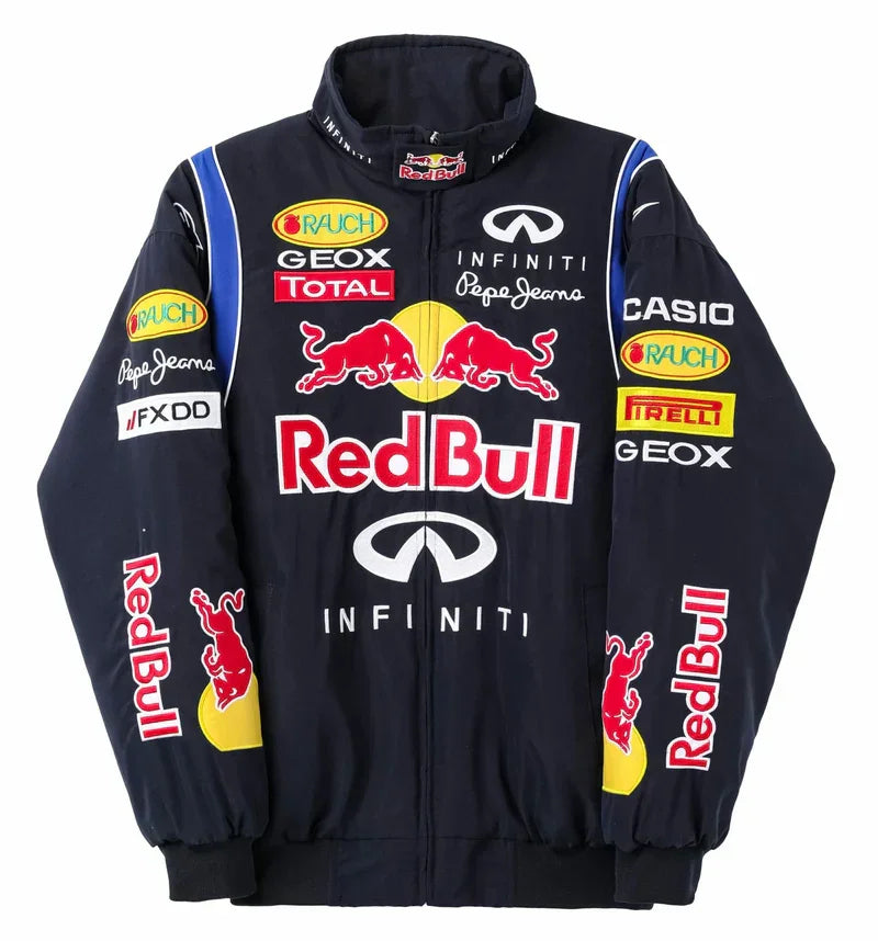 Red Bull Vintage Racing Embroidery Jacket - F1 Vintage Jackets