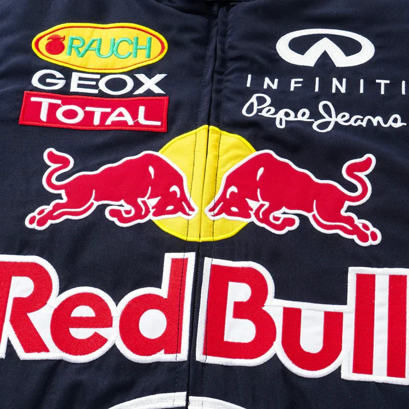 Red Bull Vintage Racing Embroidery Jacket - F1 Vintage Jackets