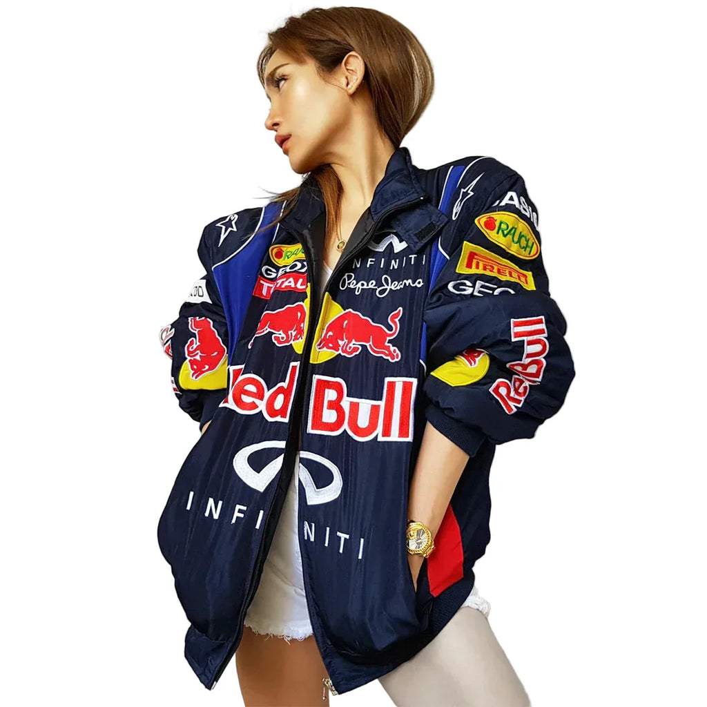 Red Bull Vintage Racing Jacket - F1 Vintage Jackets