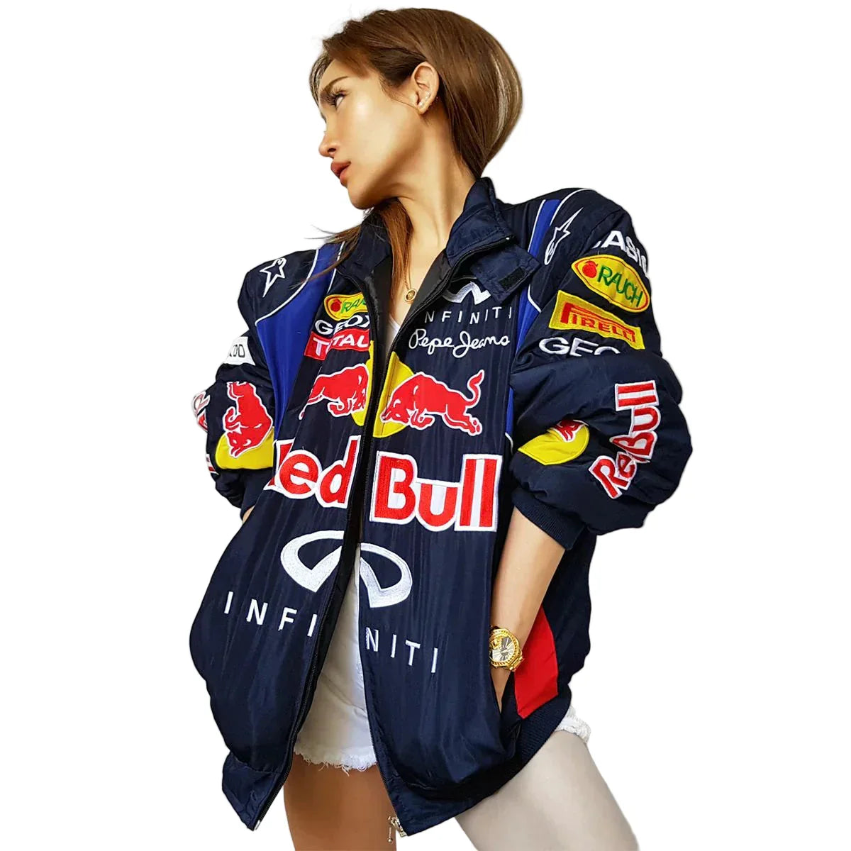 Red Bull Vintage Racing Jacket - F1 Vintage Jackets