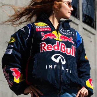 Red Bull Vintage Racing Jacket - F1 Vintage Jackets